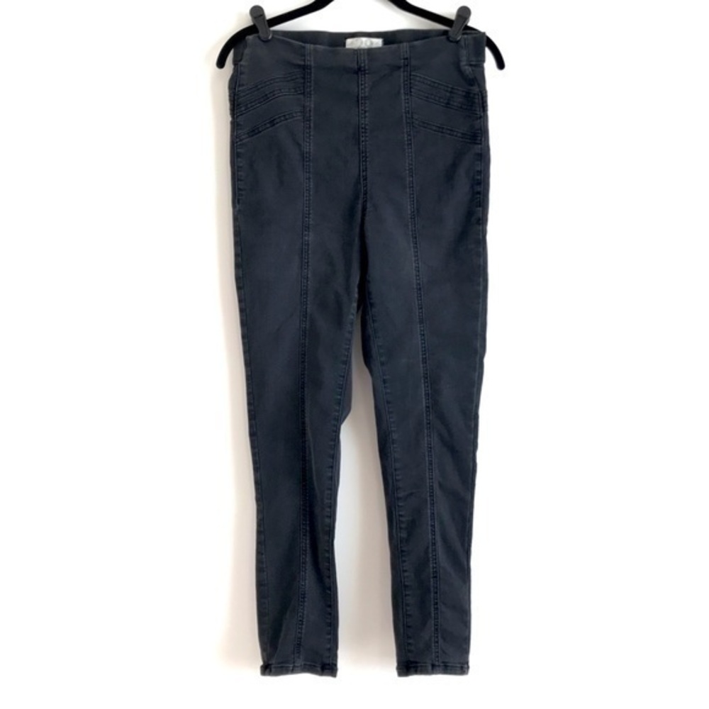 Free People We The Free Black Moto Stretch Skinny Jeans Size 29